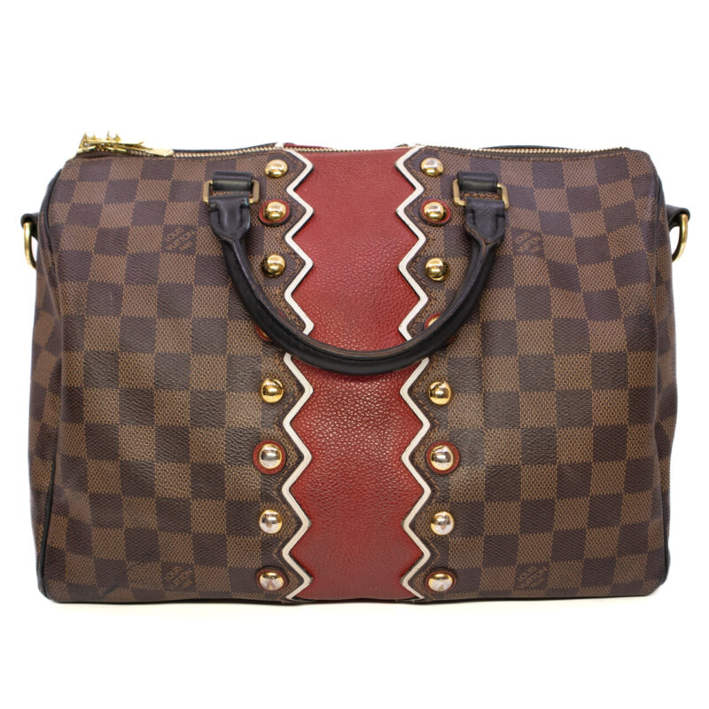 Louis Vuitton Speedy 30 Bandouliere Karakoram Bag Damier #64553