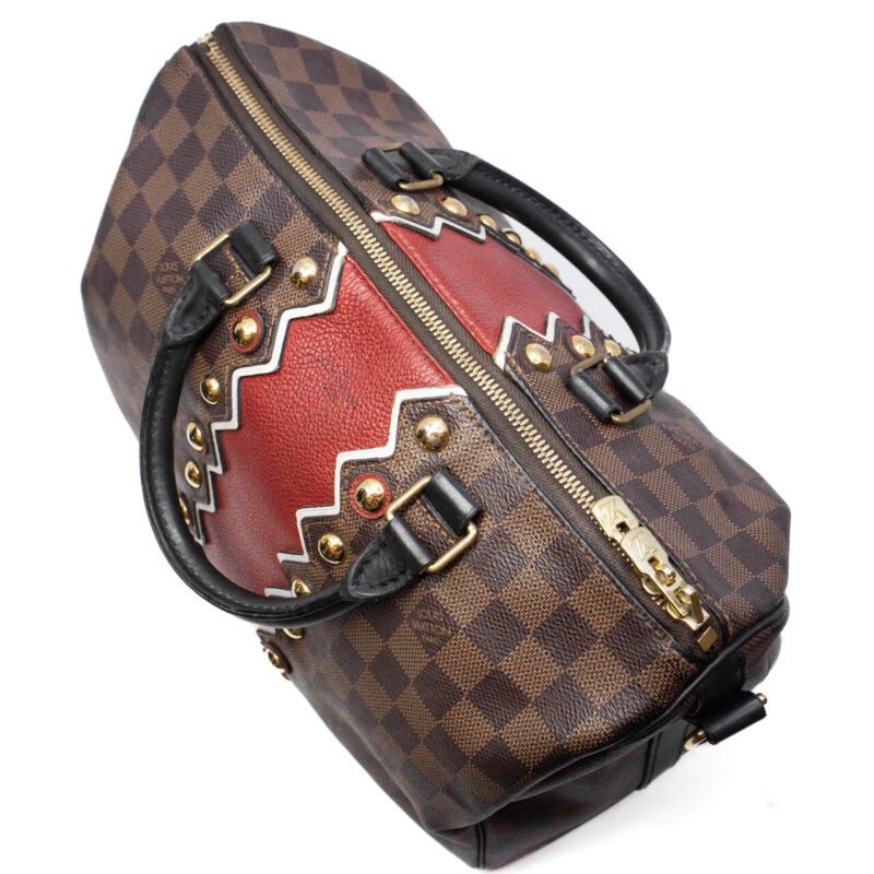 Louis Vuitton Speedy 30 Bandouliere Karakoram Bag Damier #64553