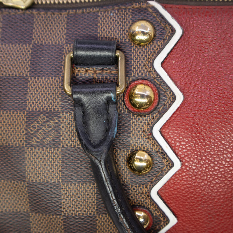 Louis Vuitton Speedy 30 Bandouliere Karakoram Bag Damier #64553