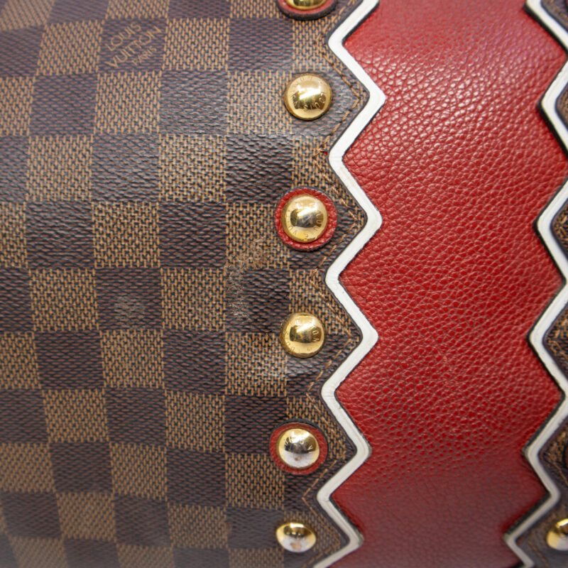 Louis Vuitton Speedy 30 Bandouliere Karakoram Bag Damier #64553