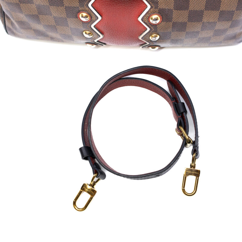 Louis Vuitton Speedy 30 Bandouliere Karakoram Bag Damier #64553