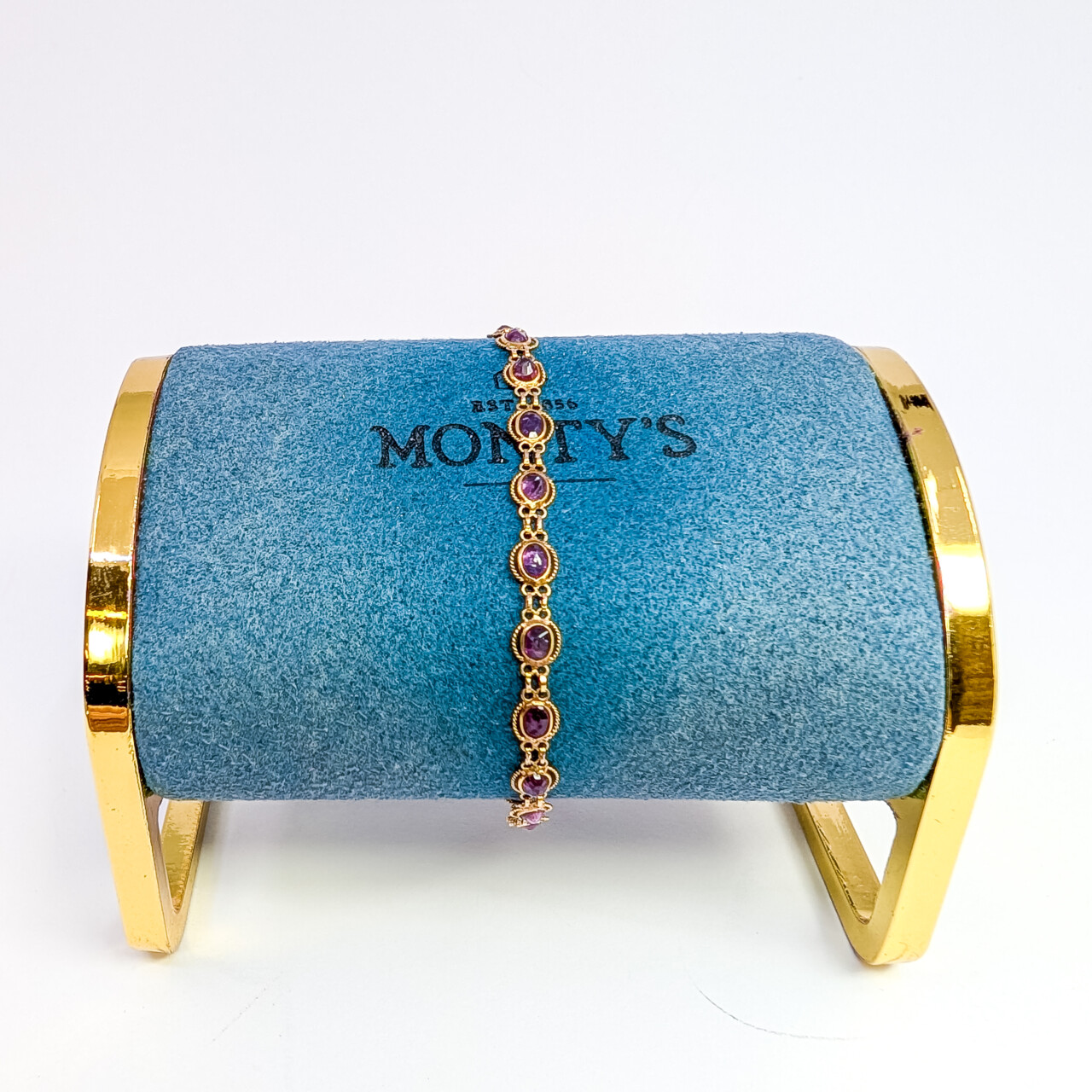 18ct Yellow Gold Natural Ruby Bracelet 18cm #62274 18ct Yellow Gold Natural Ruby Bracelet 18cm #62274 - Image 7
