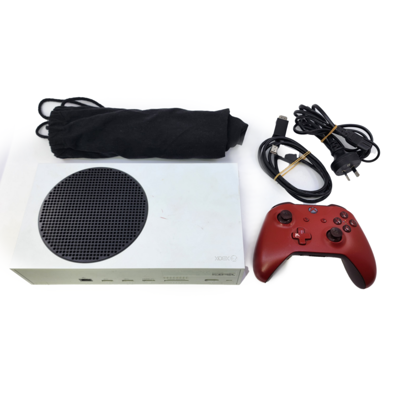 Microsoft Xbox Series S Game Console 1883 with Red Controller #64221