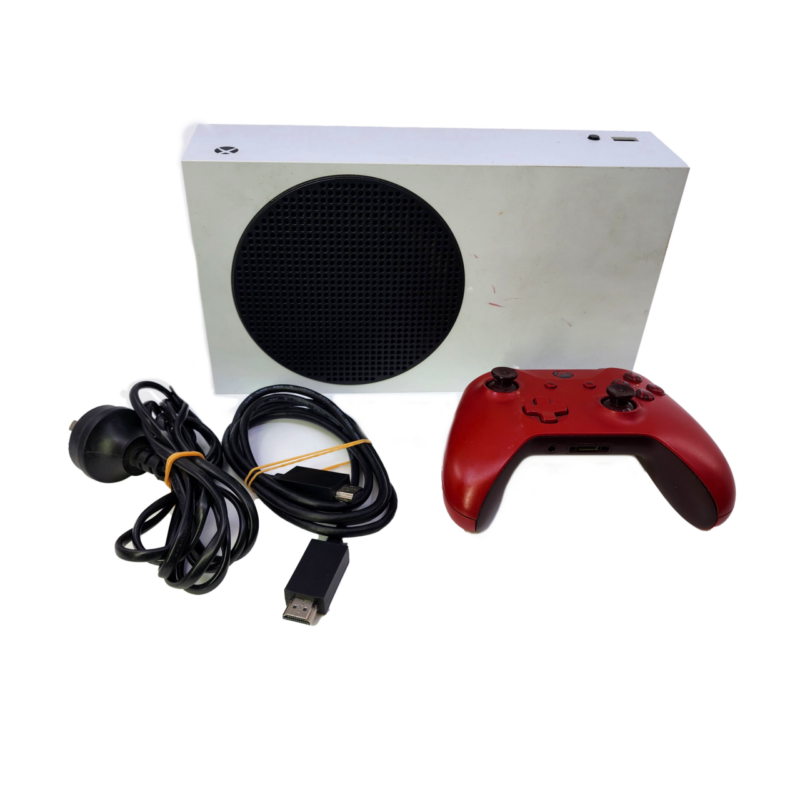 Microsoft Xbox Series S Game Console 1883 with Red Controller #64221