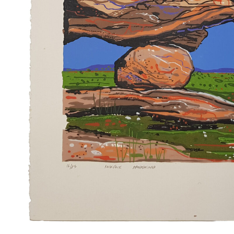 Greg Mallyon Rock Face Arnhem Land Australian Outback Limited Screen Print | Hand Signed #64737