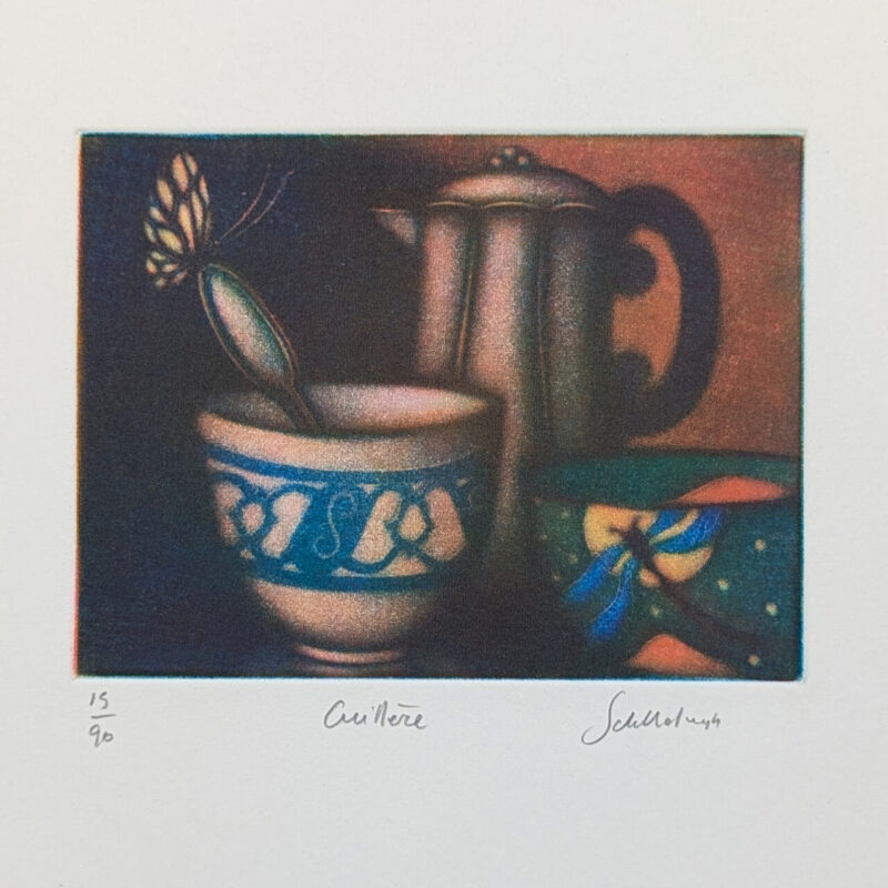 Laurent Schkolnyk Cuillere 15/90 Mezzotint Print | Hand Signed #64824