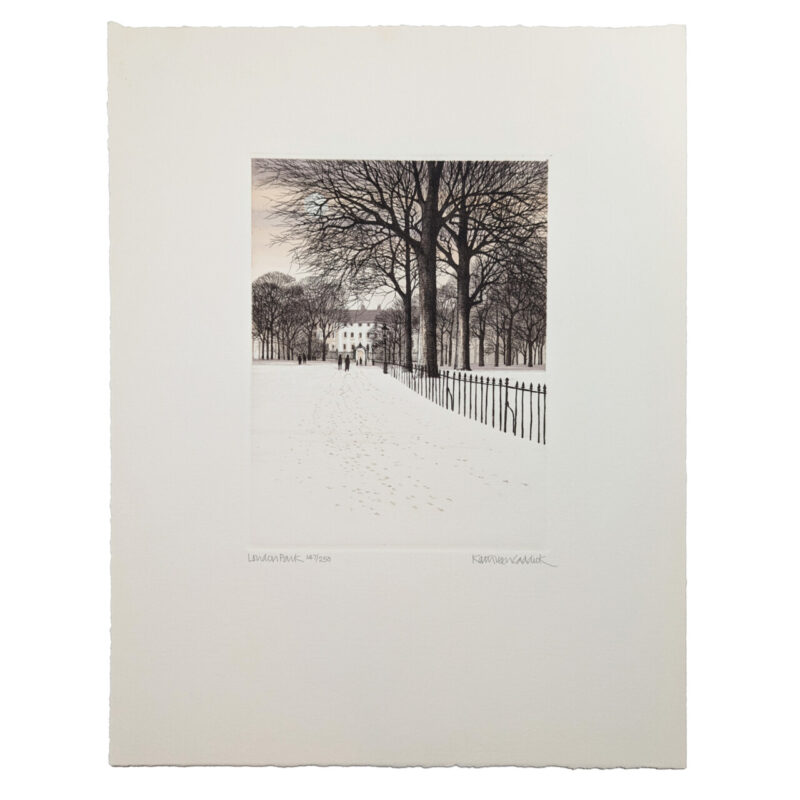 Kathleen Caddick London Park In Winter 147/250 Etching | Hand Signed #64833