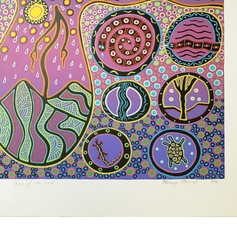 Bronwyn Bancroft Tears of The Land 1994 Aboriginal Screen Print 80/99 | Hand Signed #64862