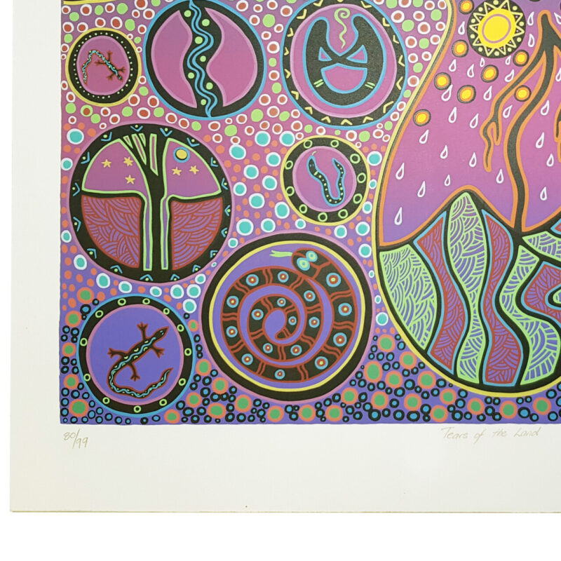 Bronwyn Bancroft Tears of The Land 1994 Aboriginal Screen Print 80/99 | Hand Signed #64862