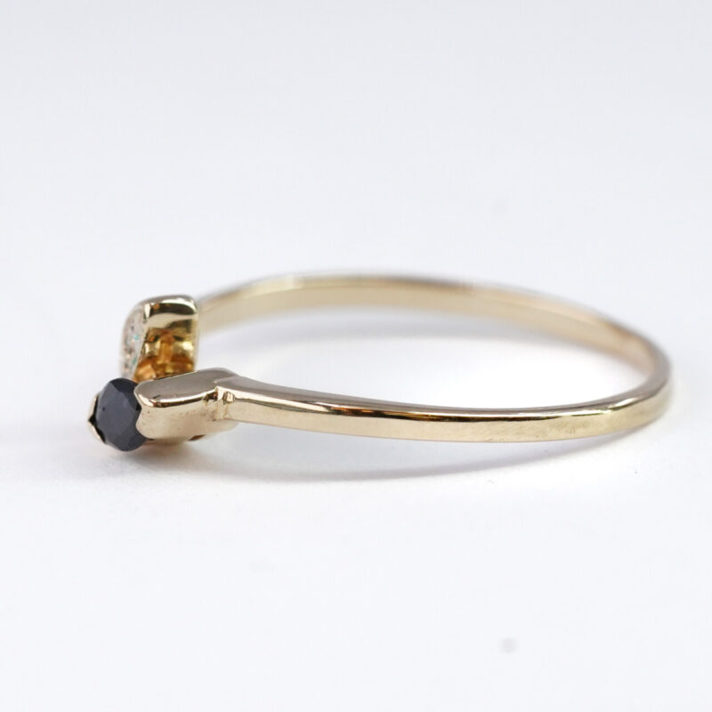 9ct Yellow Gold Sapphire and Diamond Ring #64655