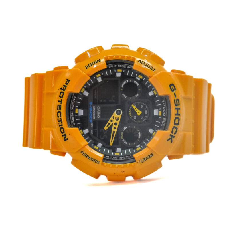 Casio G-Shock 5081 GA-100A Yellow Digital / Analogue WATCH #65018