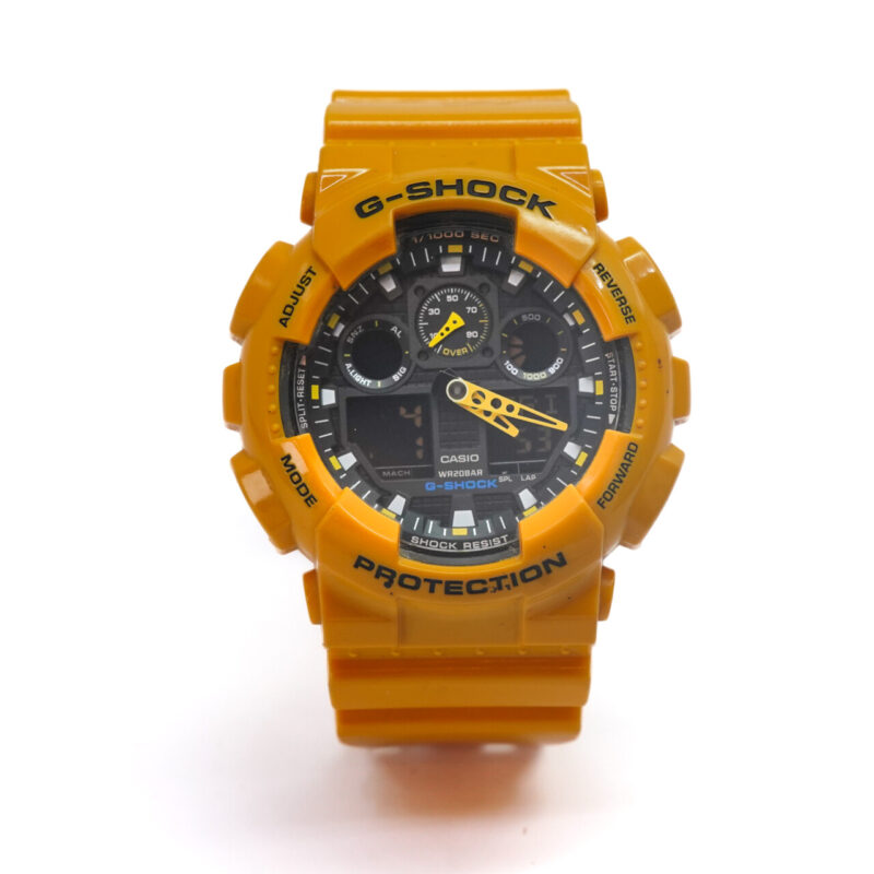 Casio G-Shock 5081 GA-100A Yellow Digital / Analogue WATCH #65018