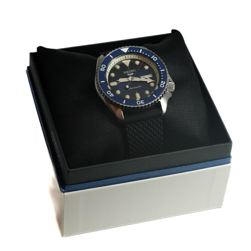 Seiko 5 Sports Gents Blue Face Automatic Watch SRPD51K 4R36-07G0 Near-New Condition #65015