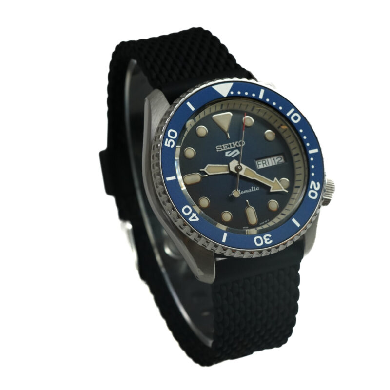 Seiko 5 Sports Gents Blue Face Automatic Watch SRPD51K 4R36-07G0 Near-New Condition #65015