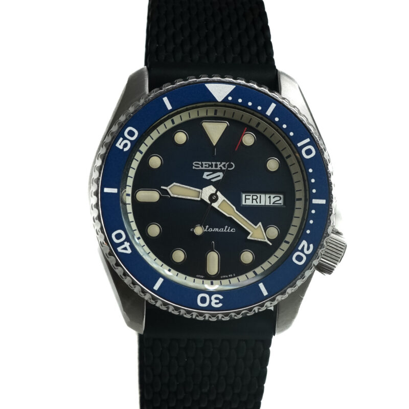 Seiko 5 Sports Gents Blue Face Automatic Watch SRPD51K 4R36-07G0 Near-New Condition #65015