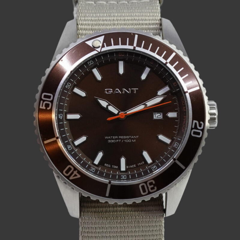 Gant Seabrook Military Brown Nylon W70633 Quartz Watch #65011