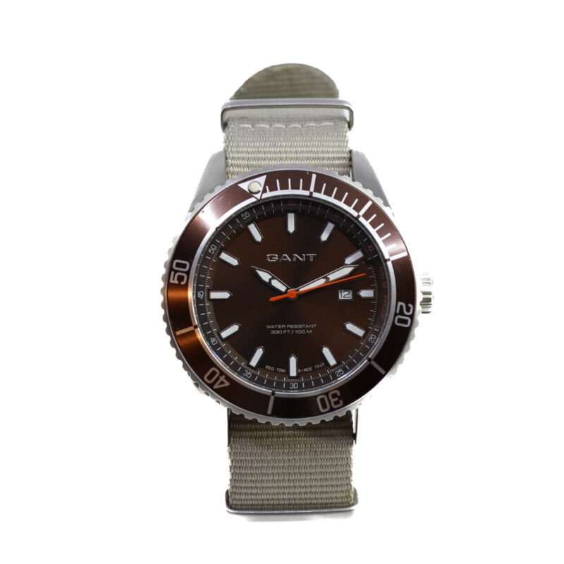 Gant Seabrook Military Brown Nylon W70633 Quartz Watch #65011