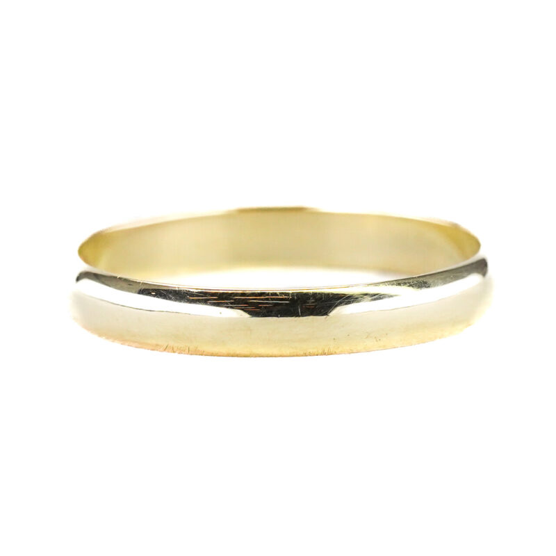 14ct Yellow Gold 3.1mm wide Ring Band Size P #65124