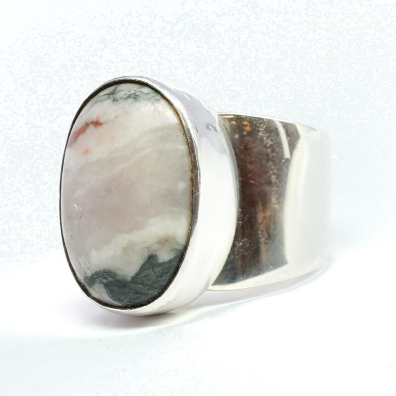 Sterling Silver Multi-Coloured Quartz Adjustable-Size Ring #64980