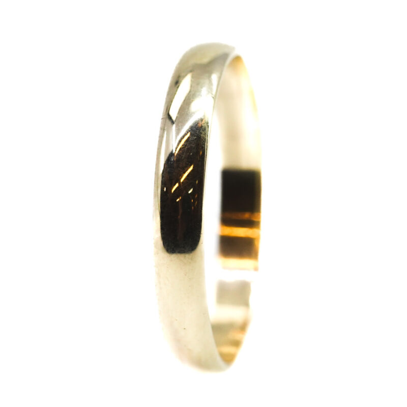 14ct Yellow Gold 3.1mm wide Ring Band Size P #65124