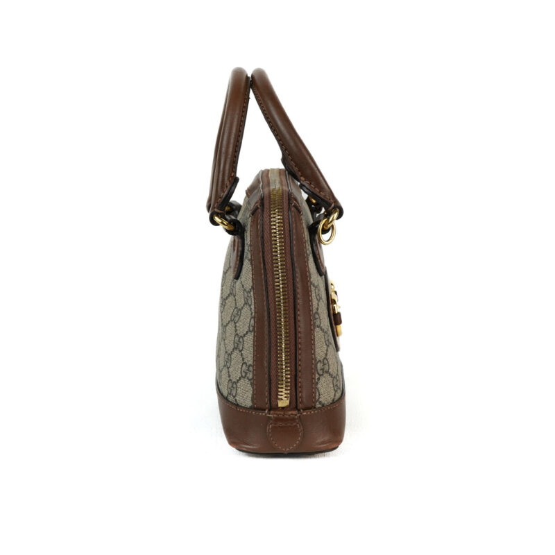 Gucci Horsebit 1955 Mini Top Handle Bag with Strap & COA #64925 - Image 5