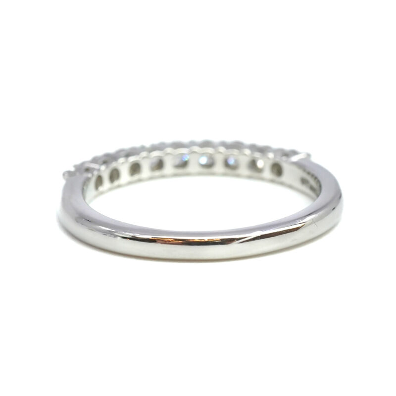 Tiffany & Co - Tiffany Forever Platinum Band with a Half-Circle of Diamonds Size 5.5 #65560 - Image 12