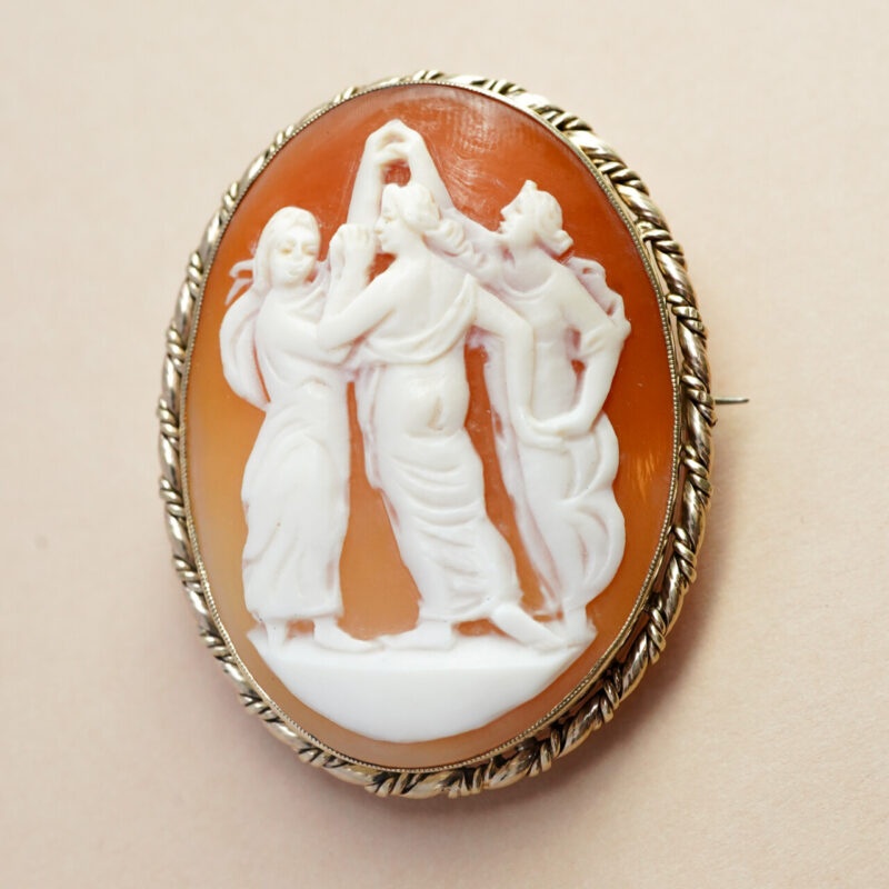 Cameo Brooch / Pendant in 9ct Yellow Gold #64373