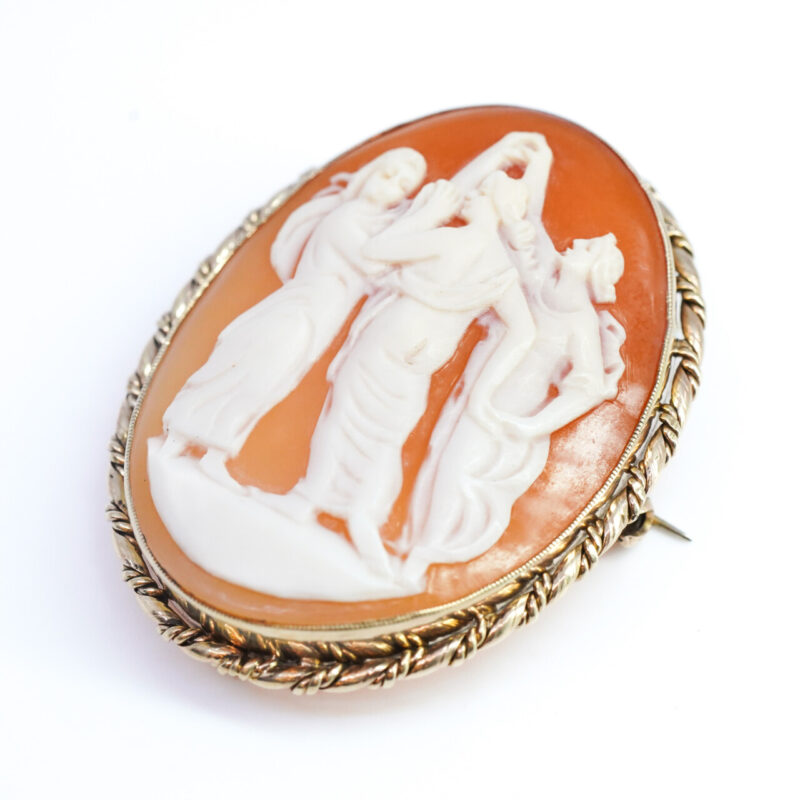 Cameo Brooch / Pendant in 9ct Yellow Gold #64373