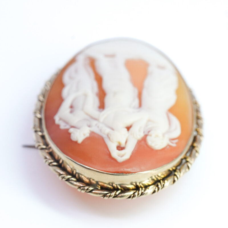 Cameo Brooch / Pendant in 9ct Yellow Gold #64373