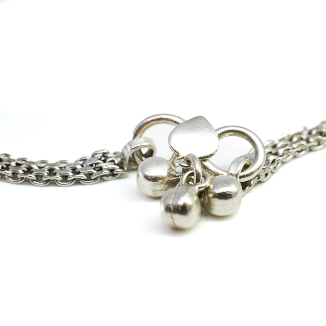 Weave Link Chain Anklet Made In Silver 60% Anklet 27.5cm #63988 Weave Link Chain Anklet Made In Silver 60% Anklet 27.5cm #63988 - Image 3