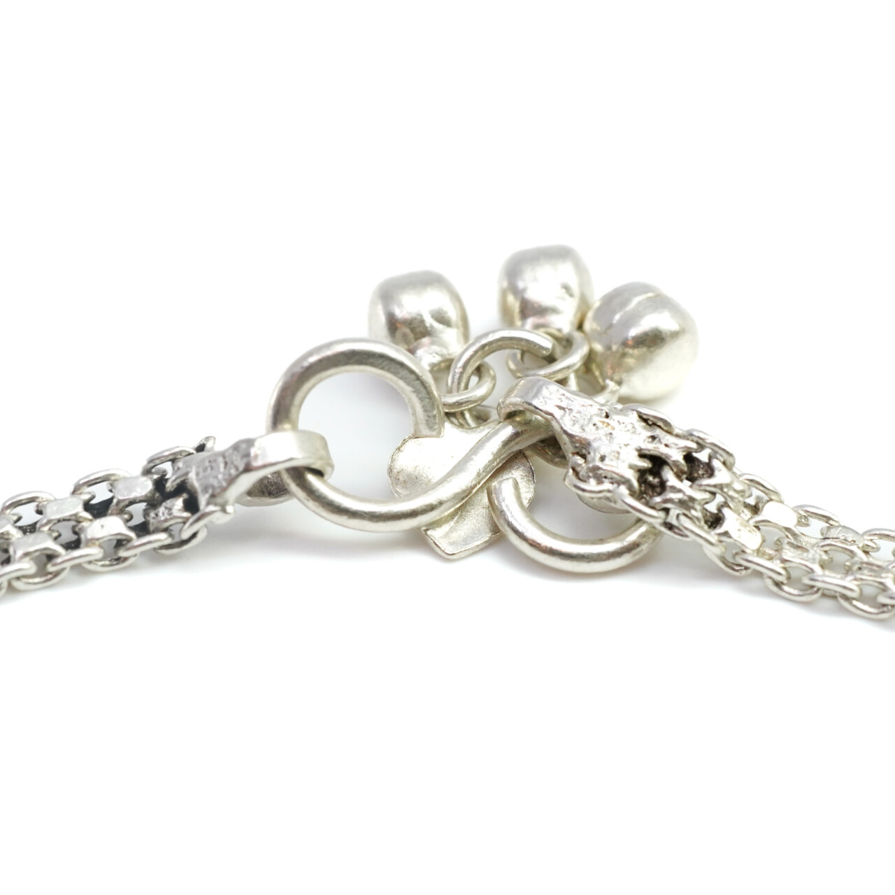 Weave Link Chain Anklet Made In Silver 60% Anklet 27.5cm #63988 Weave Link Chain Anklet Made In Silver 60% Anklet 27.5cm #63988 - Image 7