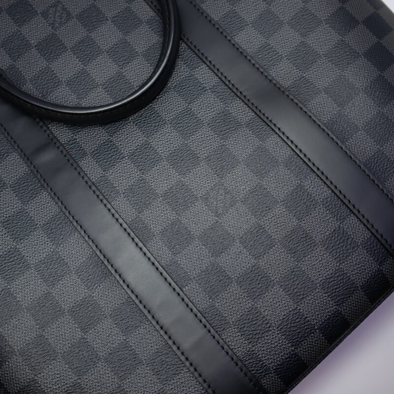 Louis Vuitton Damier Graphite Anton Tote Bag Briefcase + Accessories & COA #64399