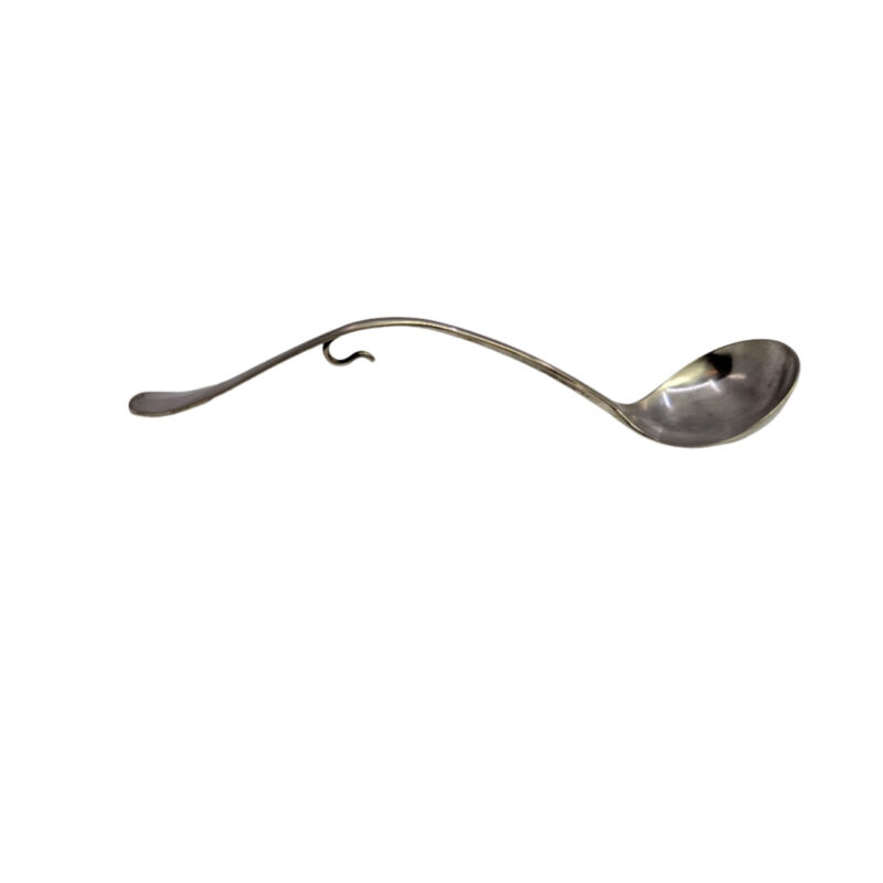 Antique Solid 833 Dutch Silver Condiment / Mustard Serving Spoon (1919 Nederlands) #D65177