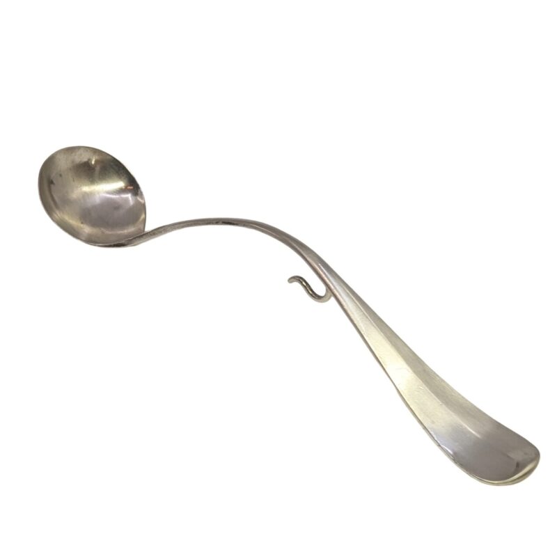 Antique Solid 833 Dutch Silver Condiment / Mustard Serving Spoon (1919 Nederlands) #D65177