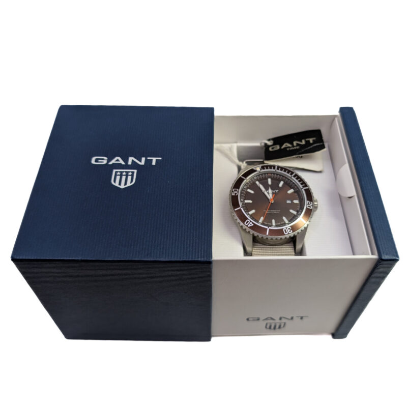 Gant Seabrook Military Brown Nylon W70633 Quartz Watch #65011