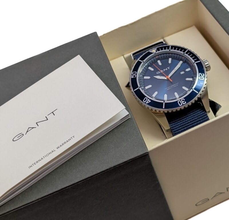 Gant Seabrook Military Blue Nylon W70632 Quartz Watch #65012