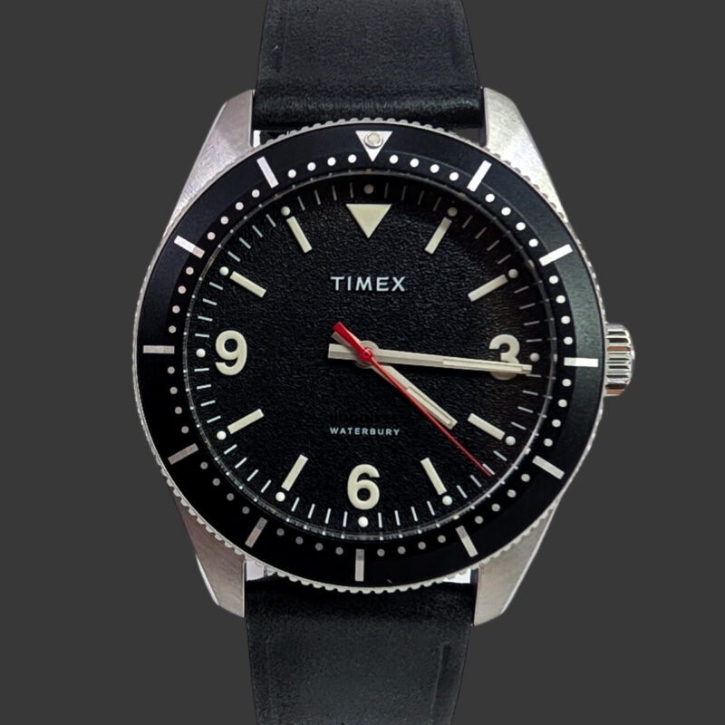 Timex Hodinkee Waterbury Automatic Watch 40mm Black Dial *new* TW2V32900ZV #65020