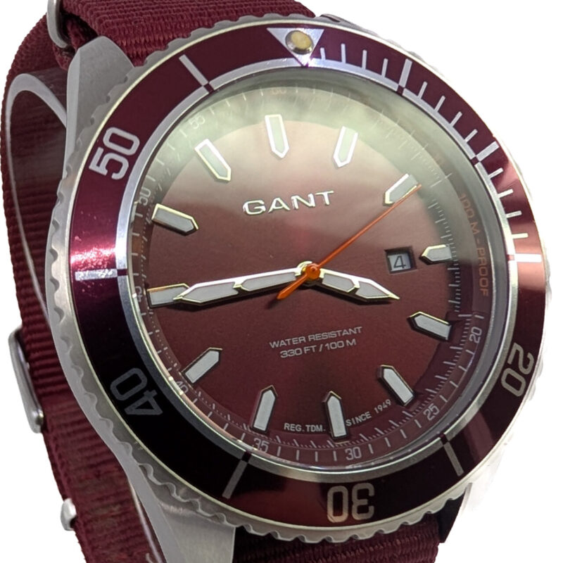 Gant Seabrook Military Red Nylon W70635 Quartz Watch #65013 - Image 6