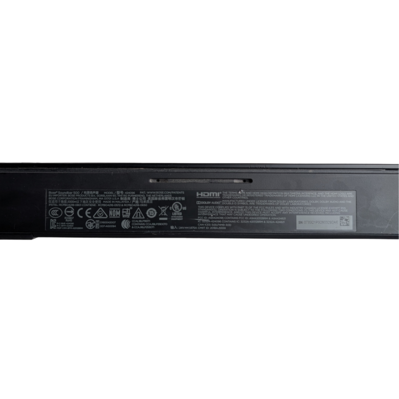 Bose Bluetooth Soundbar 500 with Alexa Voice Control Built-in - Black