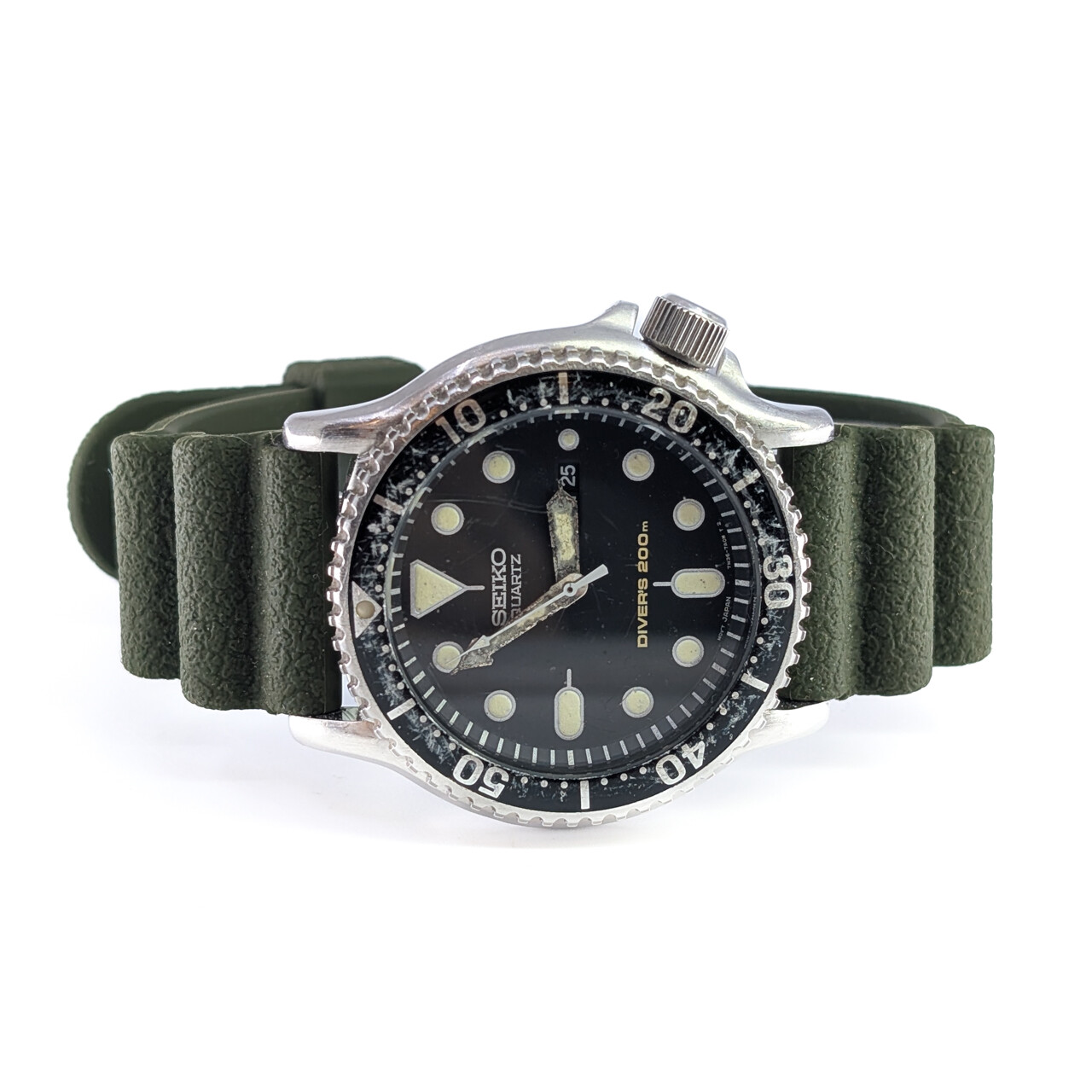 Seiko 7N36-7A00 Quartz 42mm Divers 200m Watch #65029 - Monty