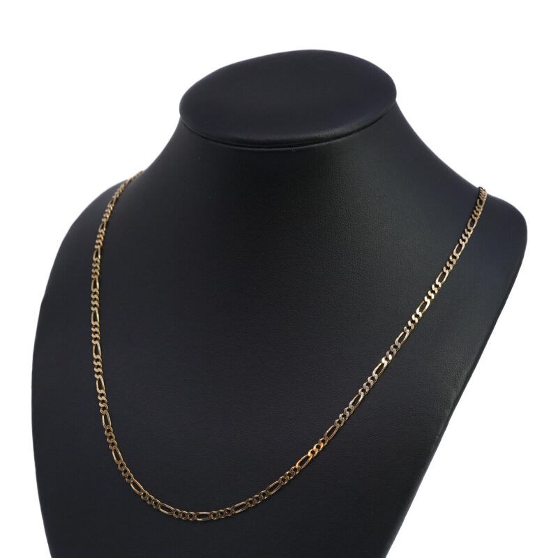 Figaro Link Chain / Necklace - 9ct Yellow Gold #65341