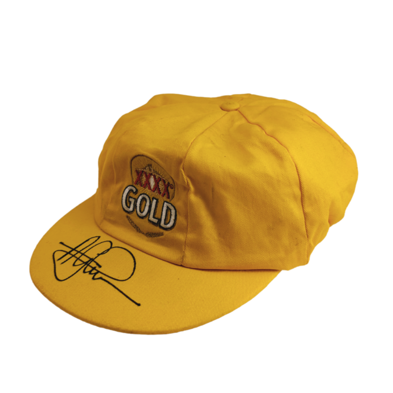 XXXX Gold Stretch Hat / Cap Signed by Alex Glenn of the Broncos #64621