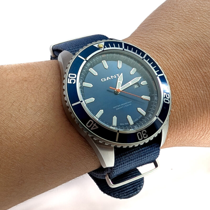 Gant Seabrook Military Blue Nylon W70632 Quartz Watch #65012