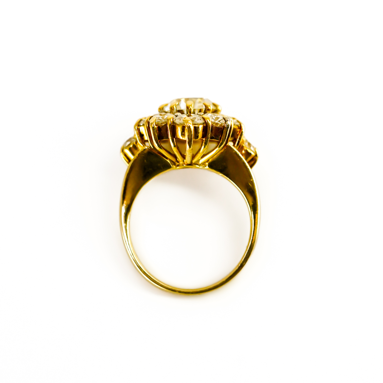 18ct Yellow Gold 4.35ct TDW Diamond Cluster Ring Val $64,210 Size L1/2 #44890 18ct Yellow Gold 4.35ct TDW Diamond Cluster Ring Val $64,210 Size L1/2 #44890 - Image 13