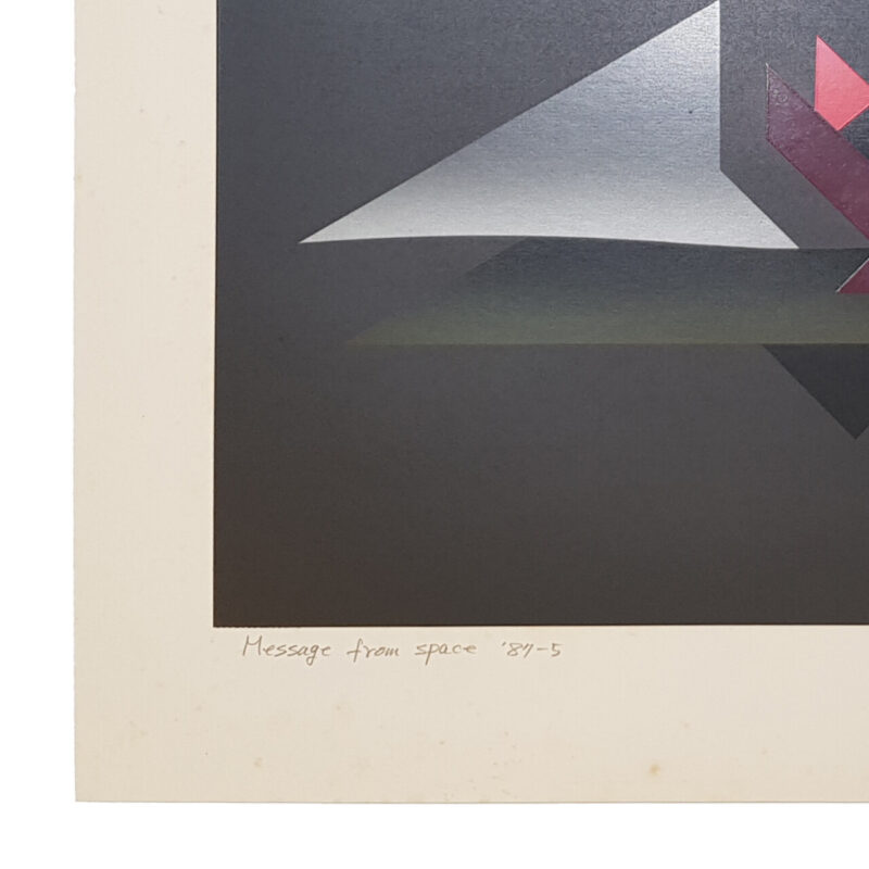 Hirokazu Yamaguchi Message From Space 87-5 Serigraph Print | Hand Signed #64756 - Image 4