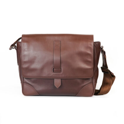 RM Williams Brown Messenger / Laptop Bag - Whiskey RRP $499 #65564