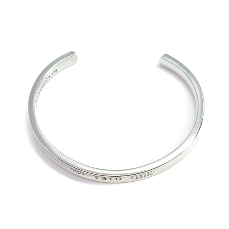 Tiffany & Co Sterling Silver Narrow Cuff Bangle Size Medium RRP$880 #65615 - Image 8