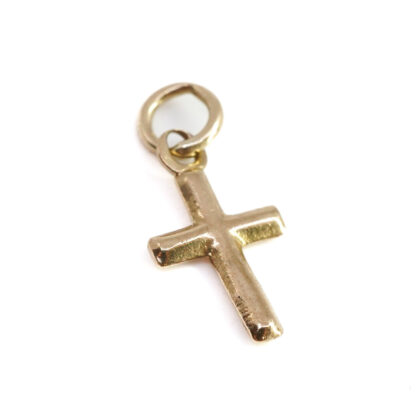 9ct Yellow Gold Small Hollow Cross Charm #B65320