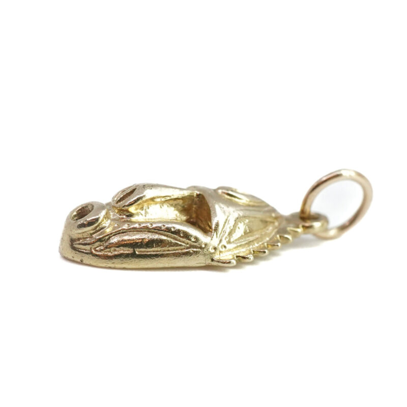 18ct Yellow Gold Tribal Mask Charm Pendant #G65320 - Image 3