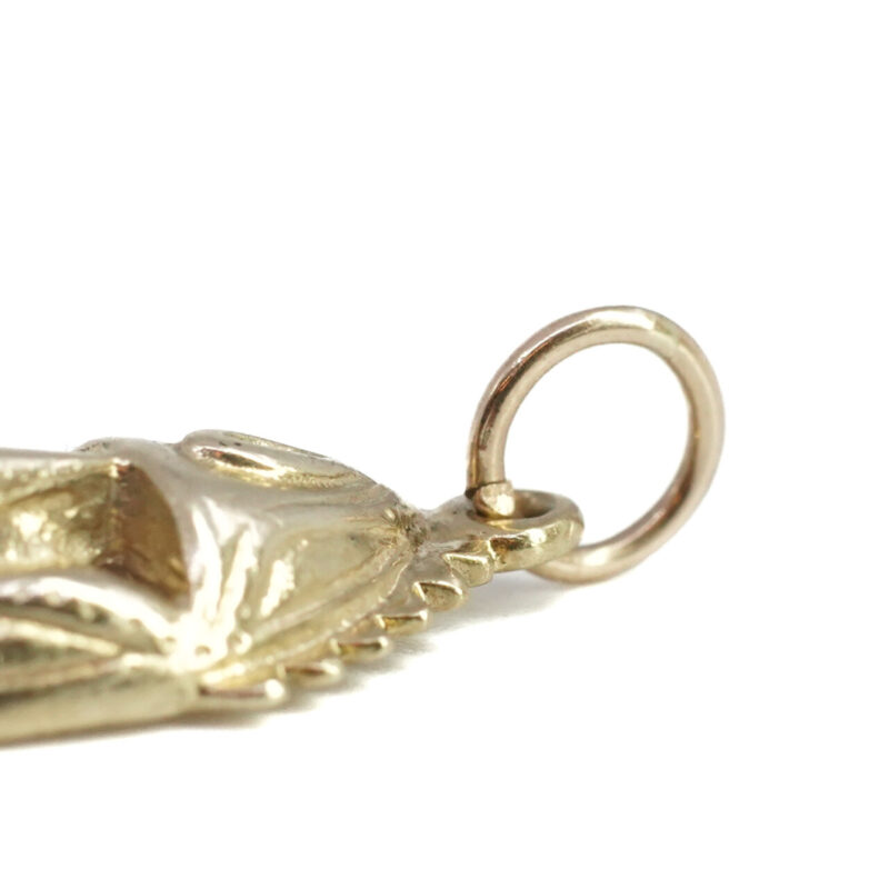 18ct Yellow Gold Tribal Mask Charm Pendant #G65320 - Image 4